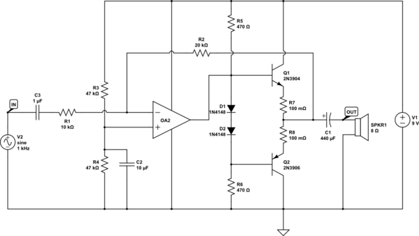 audio amp schematic